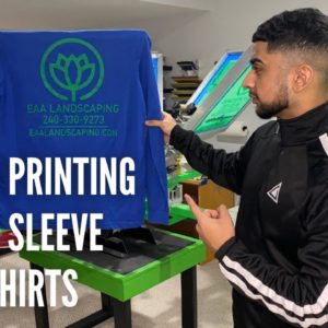 SCREEN PRINTING LONG SLEEVE T-SHIRTS | PLASTISOL INK MIXING