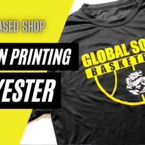 SCREEN PRINTING POLYESTER BASKETBALL T-SHIRTS