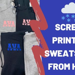 Screen Printing Sweat Suits Out of A Basement! (Multi Color)