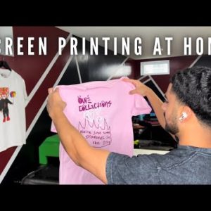 Screen Printing T Shirts For A Clothing Brand From Start To Finish