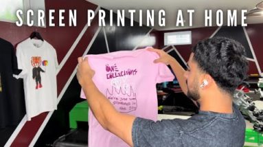 Screen Printing T Shirts For A Clothing Brand From Start To Finish