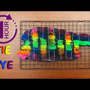 Tie Dye T-Shirt in 1 Hour! Hot Water Irrigation Technique (Diagonal Diamond Pleats)