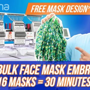 Mass Production Face Mask Tutorial / DIY Double Layer Fabric Face Mask Embroidery (EMB Hub Ep113)