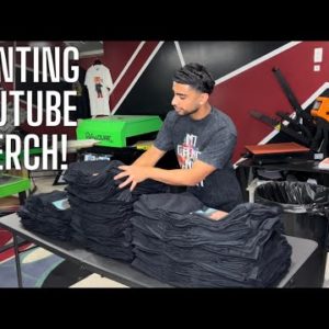 T-Shirt Printing Behind The Scenes | YouTuber Merch!