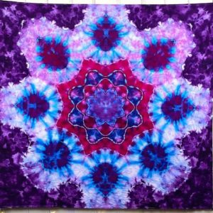 Tie Dye - Beautiful Ice Dye Mandala Tapestry Tutorial