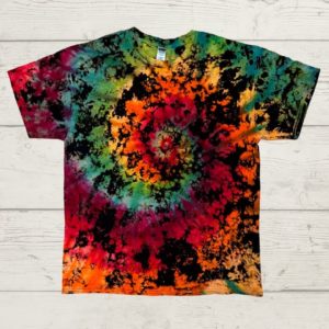 Tie Dye Bleach Scrunch & Rainbow Spiral - #Shorts