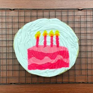 Tie-dye pattern : Birthday Cake!