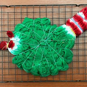 Tie-dye pattern : Christmas Paw Print