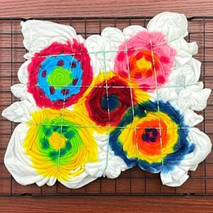 Tie-dye pattern : Fireworks (5 Spirals!)