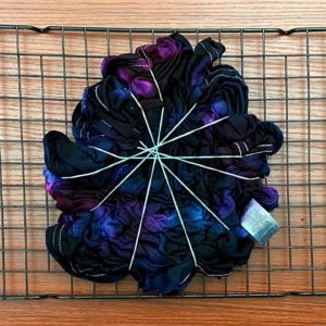 Tie-dye pattern : Galaxy Scrunch (Nebula Galactica) with STARS!