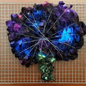 Tie-dye pattern : Galaxy Turtle (Skull & Geodes Shell with STARS!)