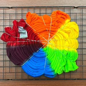 Tie-dye pattern : Rainbow Spider