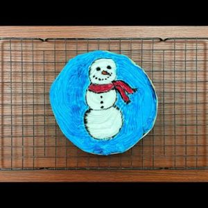 Tie-dye pattern : Snowman