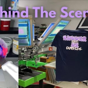 Screen Printing A 2 Color Design | Pantone Color Mixing | Screen Registration Process