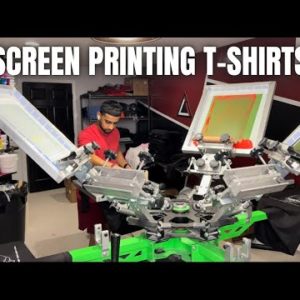 Screen Printing T-Shirts Using Monarch Plastisol Ink | Screen Printing 100+ T-Shirts