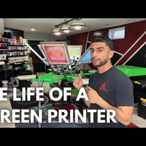 The Entire SCREEN PRINTING Process From Start To Finish | Step By Step Process