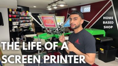 The Entire SCREEN PRINTING Process From Start To Finish | Step By Step Process