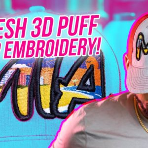 Cap Embroidery w/ 3D Puff Border & STITCH FILL | Appliqué | Ricoma Embroidery Machine (EMBHub Ep122)