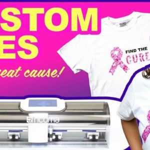 Using a vinyl cutter & heat press to create shirts for a special cause!