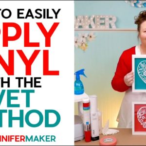 How to Apply Vinyl with the Wet Method | Cricut Vinyl Transfer Tape vs Transfer Paper!