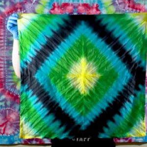 How to Tie Dye | Diamond Pattern Technique on a Mini Tapestry | Step by Step