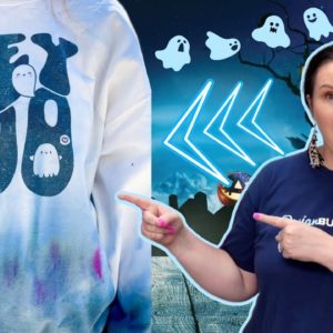 WOW 🤯 Halloween Tie Dye Sweatshirt | Halloween Crafts 2022