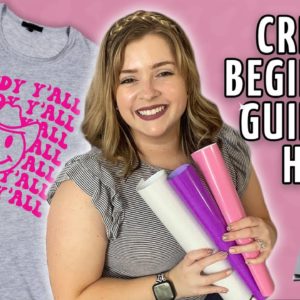 Cricut for Beginners Guide: Heat Transfer Vinyl (HTV) with Cricut