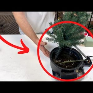 Dip a fake Christmas tree in hot glue - this is amazing!