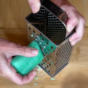 Shred Irish Spring soap with a cheese grater for this brilliant home hack!