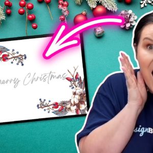 😲 FREE Cricut Christmas Cards 2022 -  with Foil Quill Pen!