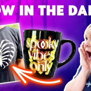 *FREE Halloween Glow in the Dark HTV Crafts | Halloween Crafts 2022