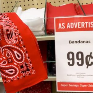 Grab a 99¢ bandana - this is genius!