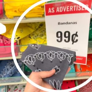 Grab a 99¢ bandana - this is genius!