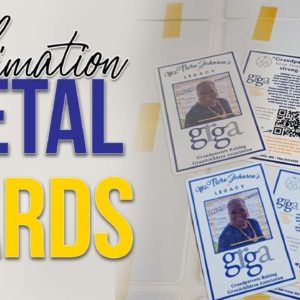 How to press Sublimation Metals cards in 30 sec.