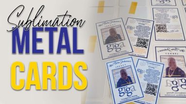 How to press Sublimation Metals cards in 30 sec.