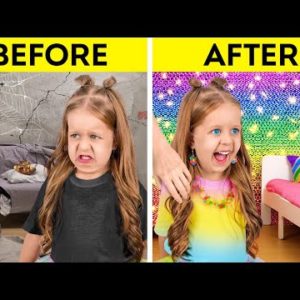 INCREDIBLE RAINBOW CRAFTS || Fantastic Room Makeover Ideas