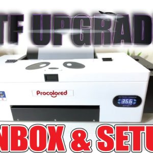 DTF PRINTER UPGRADE | UNBOX, SETUP & PRINT | PROCOLORED L1800 DIRECT TO FILM | HOME T-SHIRT BUSINESS