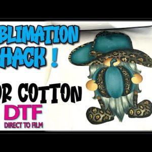 SUBLIMATION HACK FOR COTTON USING DTF ADHESIVE POWDER & DTF FILM | DIRECT TO FILM