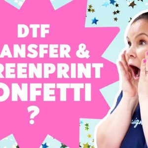 😱 DTF Transfer on Screen Print Confetti??!! | Christmas Craft Ideas 2022