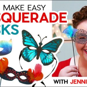 DIY Masquerade Masks with Paper | Quick & Easy Halloween Costume or Party Favor!