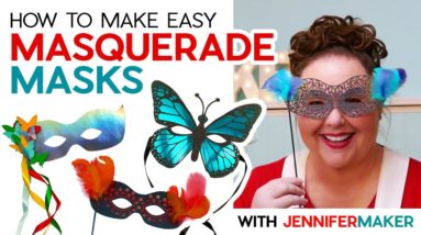 DIY Masquerade Masks with Paper | Quick & Easy Halloween Costume or Party Favor!