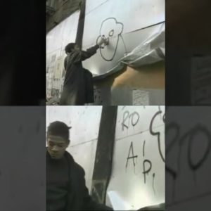 Basquiat Making Street Art - Art History #shorts