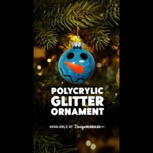 DIY Glitter Ornaments with Polycrylic