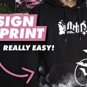 Exactly How I Made This Design and Printed This Hoodie - Step By Step