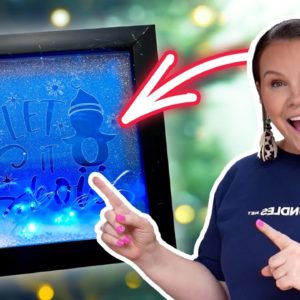 Faux Etched Glass - DIY Christmas Decoration