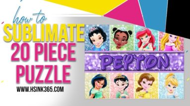 How to Sublimate 20 piece Sublimation Puzzle