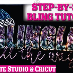 BLING SHIRT TUTORIAL |  Ombre Rhinestone Design in Silhouette Studio & Cricut | Step by Step