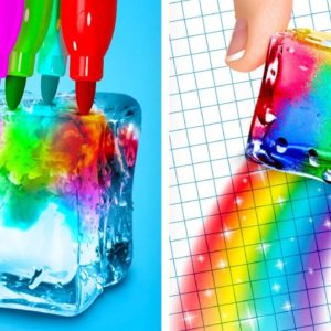 RAINBOW ART IDEAS AND COOL PAINTING TECHNIQUES