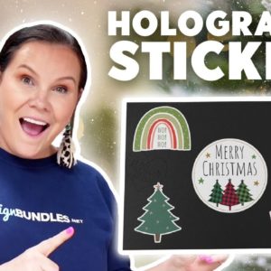 OMG! Holographic stickers with Cricut  🌈 | Print and Cut Stickers Cricut