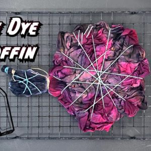 DIY Halloween Ideas 2022 - Creepy Coffin Long-Sleeve Tie Dye T-Shirt - Step by Step Tutorial